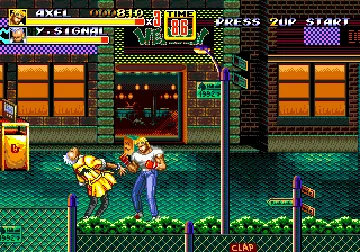 Bare Knuckle II (Japan) (Beta) screen shot game playing